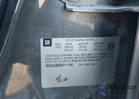 2015 Cadillac Ats Premium z USA, uszkodzony, nr VIN 1G6AL5SX6F0111196